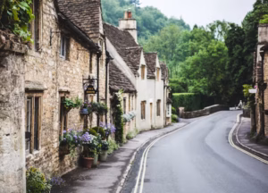 England village scene Unsplash
