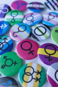trans badges Unsplash