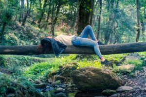 Woman resting Unspalsh